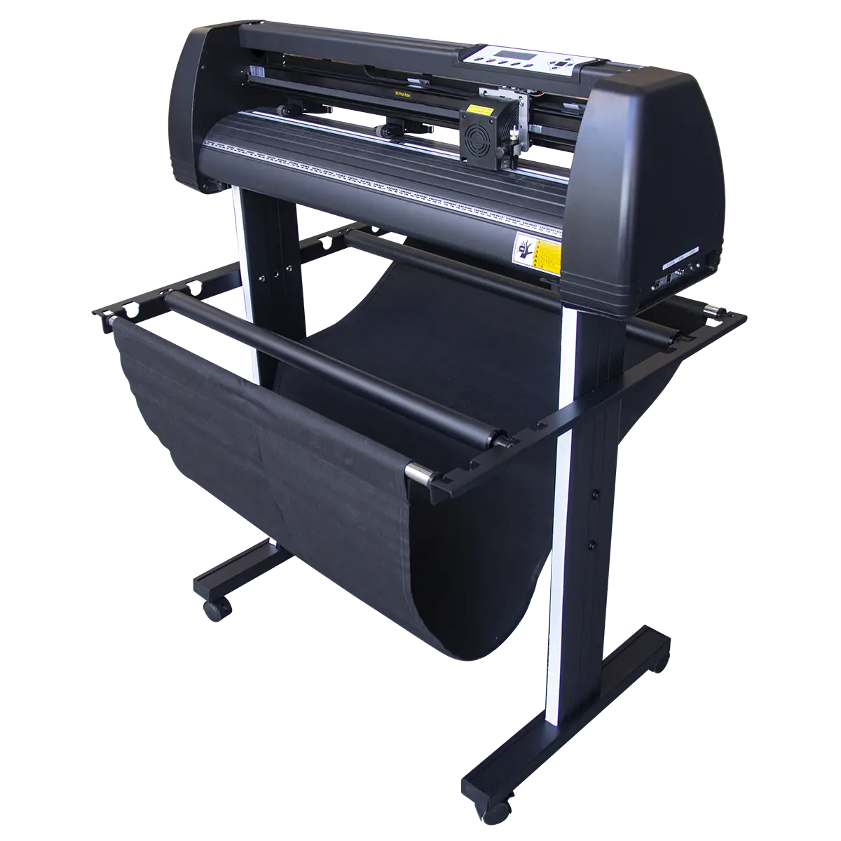 Un plotter de corte en color negro